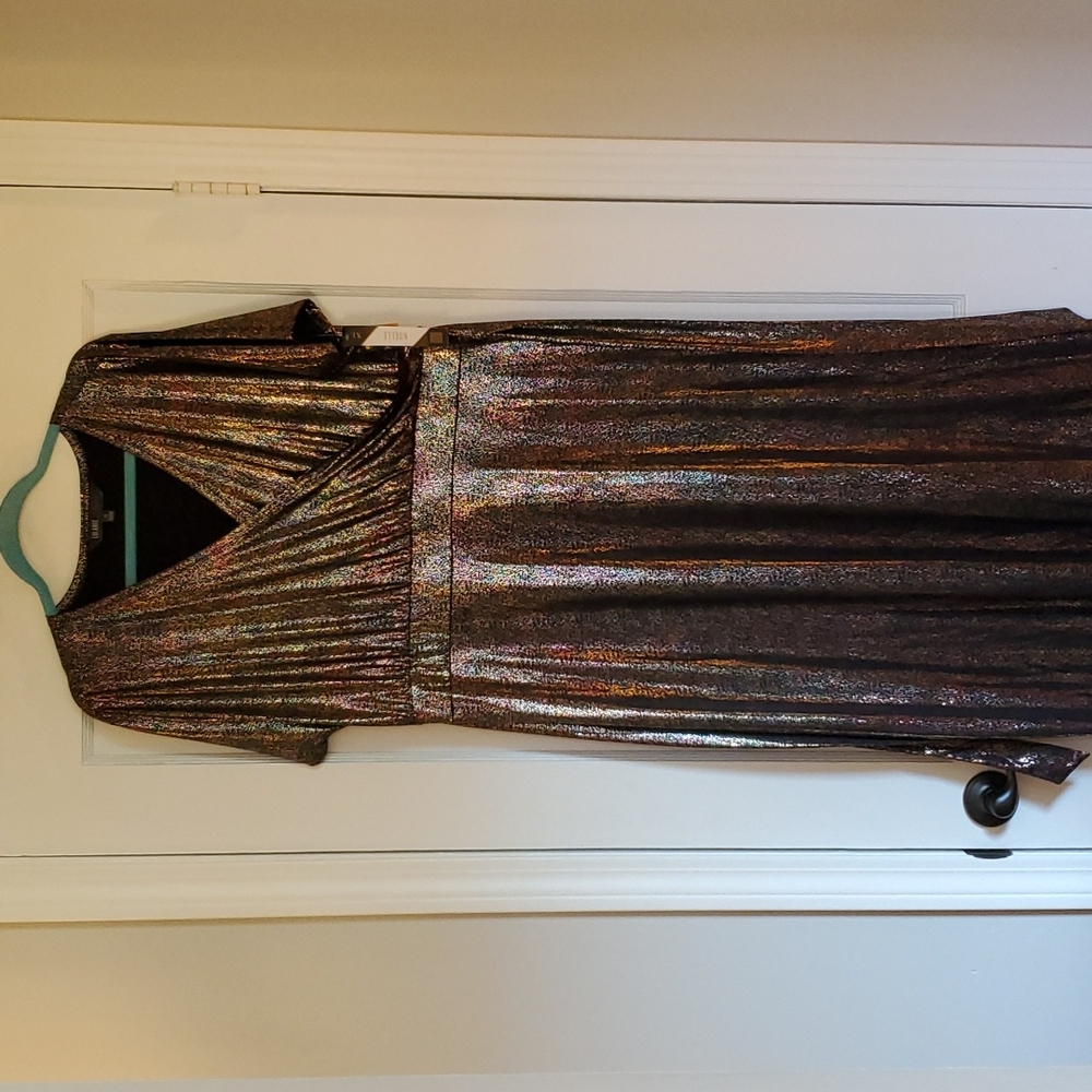 Lularoe Elegant Noel XL Oilslick Maxi Dress NWT